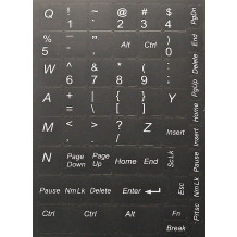N8 Adesivi per tastiera - gran conjunto - sfondo grigio - 12,5:10,5mm